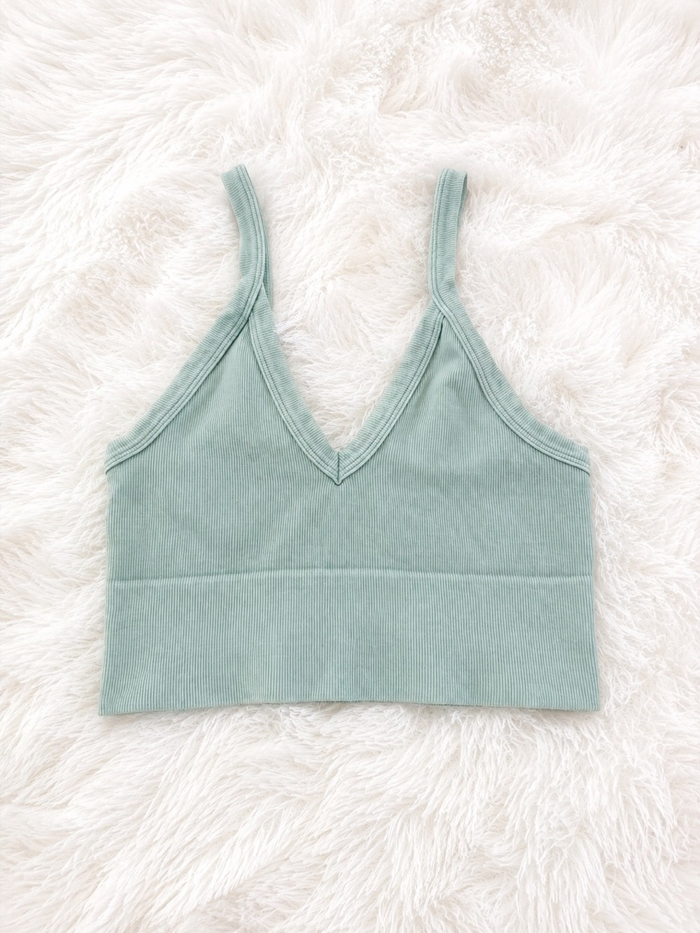 NIKIBIKI Vintage Light Seafoam Green Tank Top